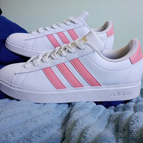 adidas Shoes - Adidas Grand Court 2.0 White Semi Pink